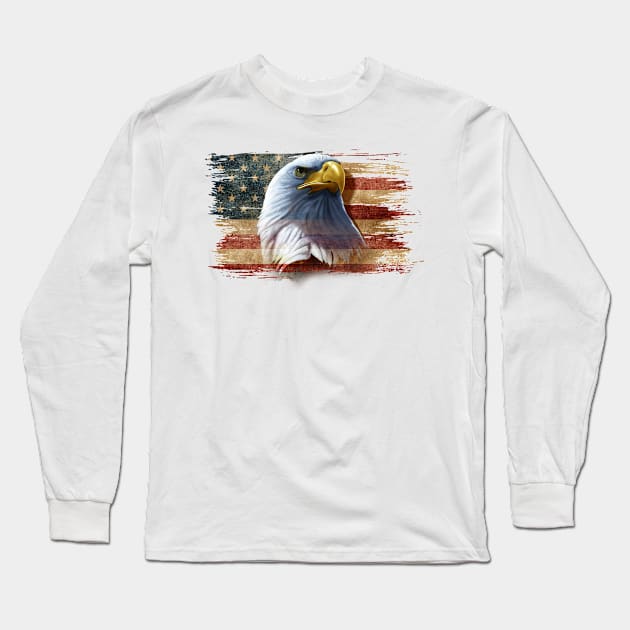 American Eagle Long Sleeve T-Shirt by ZodiaCult